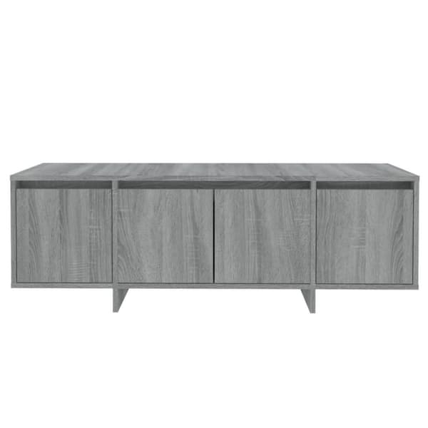 vidaXL TV-benk grå sonoma eik 120x30x40,5 cm sponplate