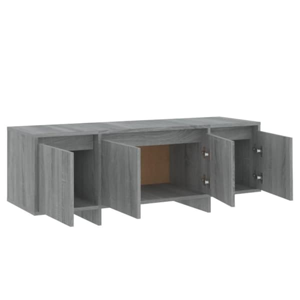 vidaXL TV-benk grå sonoma eik 120x30x40,5 cm sponplate