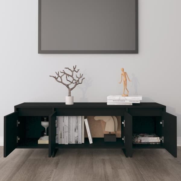 vidaXL Tv-bänk svart 120x30x40,5 cm spånskiva