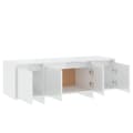 Miniatyrbillede 8 af 11: vidaXL tv-bord 120x30x40,5 cm spånplade hvid højglans