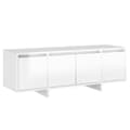Miniatyrbillede 1 af 11: vidaXL tv-bord 120x30x40,5 cm spånplade hvid højglans