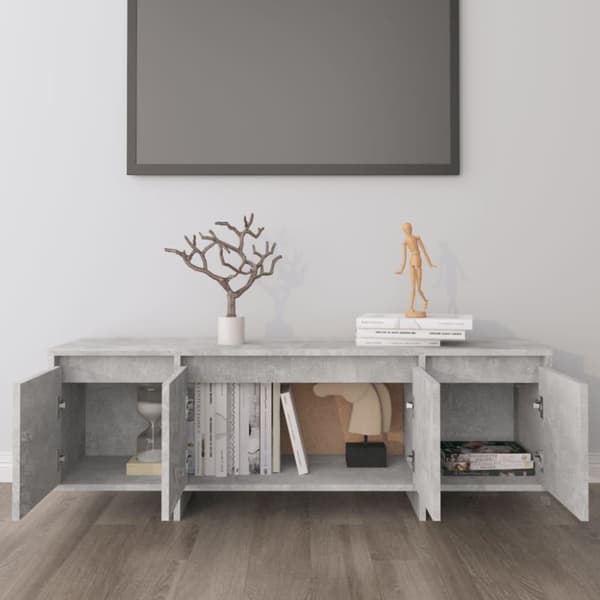 vidaXL TV-benk betonggrå 120x30x40,5 cm sponplate