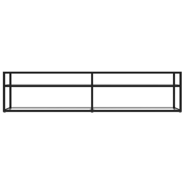 vidaXL TV-taso läpikuultava 180x40x40,5 cm karkaistu lasi