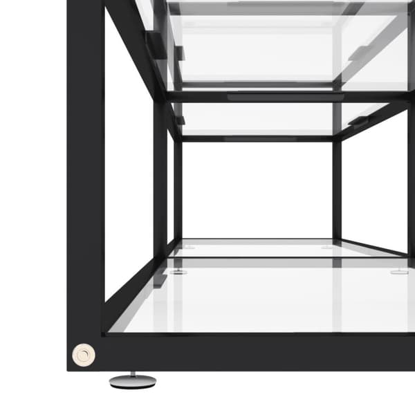 vidaXL TV-taso läpikuultava 180x40x40,5 cm karkaistu lasi