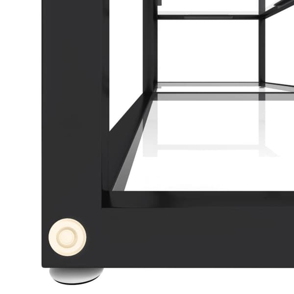 vidaXL Tv-bänk transparent 140x40x40,5 cm härdat glas