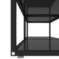 Miniatyrbillede 4 af 8: vidaXL tv-bord 200x40x40,5 cm hærdet glas sort