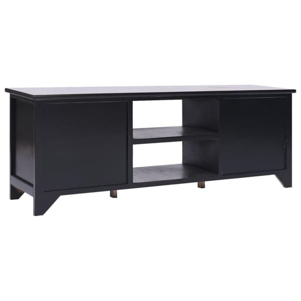 vidaXL TV-bänk svart 108x30x40 cm massivt kejsarträ