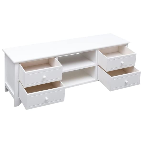 vidaXL TV-bänk 108x30x40 cm massivt kejsarträ