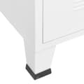 Miniatyrbillede 8 af 11: vidaXL industrielt tv-skab 105x35x42 cm hvid