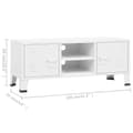 Miniatyrbillede 9 af 11: vidaXL industrielt tv-skab 105x35x42 cm hvid