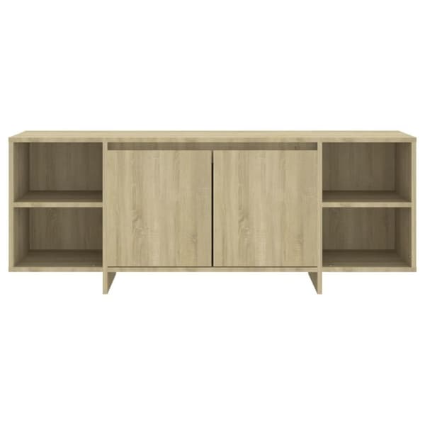 vidaXL TV-bänk sonoma-ek 130x35x50 cm spånskiva