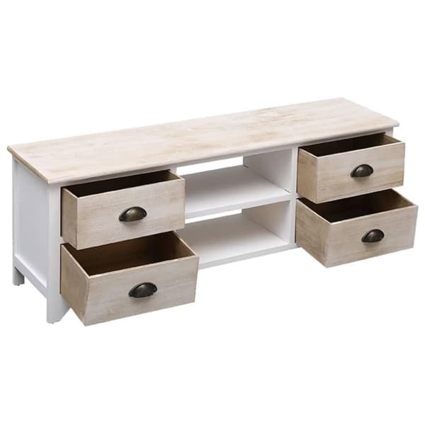 vidaXL tv-skab 108x30x40 cm massivt kejsertræ