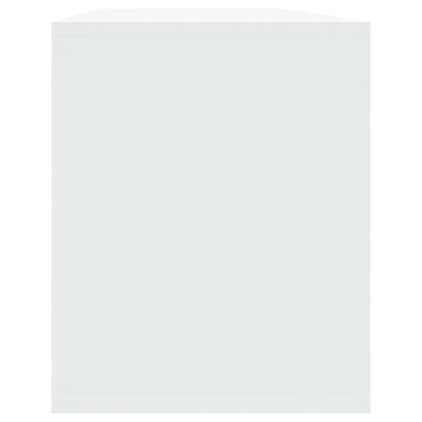 vidaXL TV-bänk vit 130x35x50 cm spånskiva