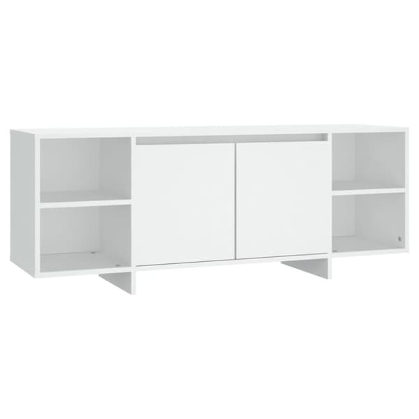 vidaXL TV-bänk vit 130x35x50 cm spånskiva
