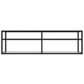 Miniatyrbillede 3 af 9: vidaXL tv-bord 140x40x40,5 cm hærdet glas marmoreffekt hvid