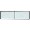 Miniatyrbillede 5 af 9: vidaXL tv-bord 140x40x40,5 cm hærdet glas marmoreffekt hvid