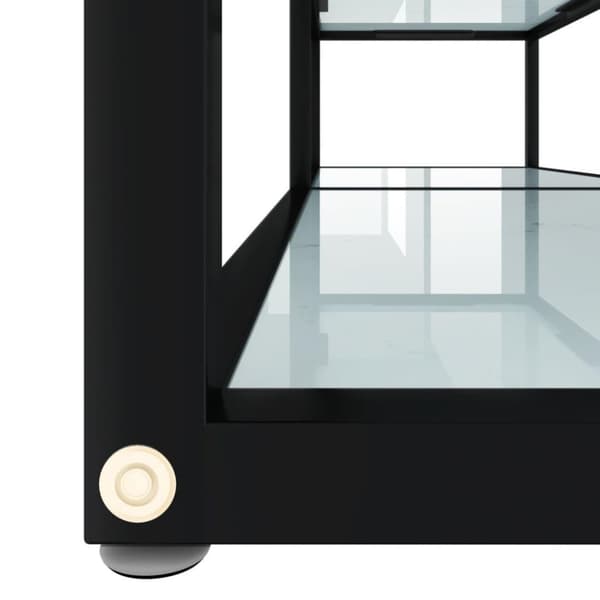 vidaXL tv-bord 140x40x40,5 cm hærdet glas marmoreffekt hvid