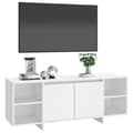 Miniatyrbillede 4 af 10: vidaXL tv-skab 130x35x50 cm spånplade hvid