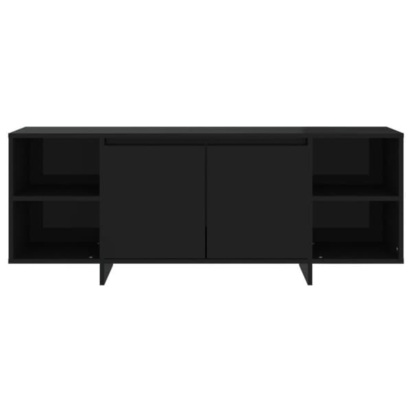 vidaXL TV-benk svart 130x35x50 cm sponplate