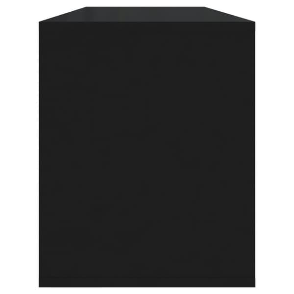 vidaXL TV-benk svart 130x35x50 cm sponplate