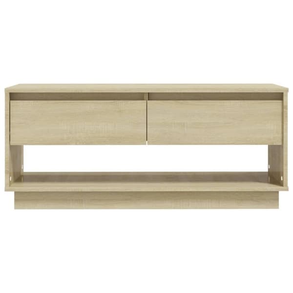 vidaXL tv-bord 102x41x44 cm spånplade sonoma-eg