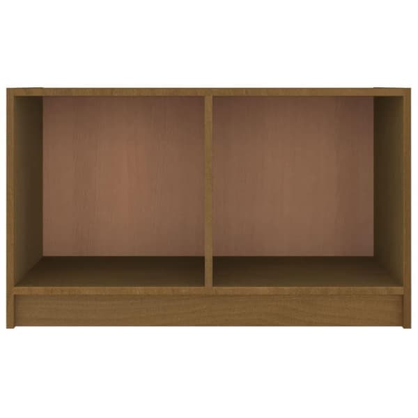 vidaXL TV-bänk honungsbrun 70x33x42 cm massiv furu