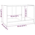Miniatyrbilde 8 av 10: vidaXL TV-benk 70x33x42 cm heltre furu