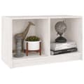 Miniatyrbilde 4 av 10: vidaXL TV-benk hvit 70x33x42 cm heltre furu