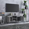 Miniatyrbilde 3 av 11: vidaXL TV-benk med metallben grå sonoma eik 103,5x35x50 cm