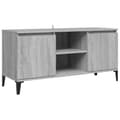 Miniatyrbilde 1 av 11: vidaXL TV-benk med metallben grå sonoma eik 103,5x35x50 cm