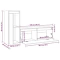 Miniatyrbilde 11 av 11: vidaXL TV-benker 2 stk heltre furu