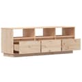 Miniatyrbilde 7 av 11: vidaXL TV-benk 140x37x50 cm heltre furu