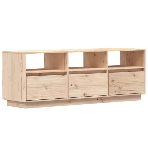 vidaXL TV-benk 140x37x50 cm heltre furu