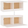 Miniatyrbilde 6 av 11: vidaXL TV-benker 4 stk hvit heltre furu