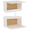 Miniatyrbilde 10 av 11: vidaXL TV-benker 7 stk hvit heltre furu