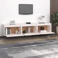 Miniatyrbillede 3 af 11: vidaXL tv-borde 3 stk. massivt fyrretræ hvid
