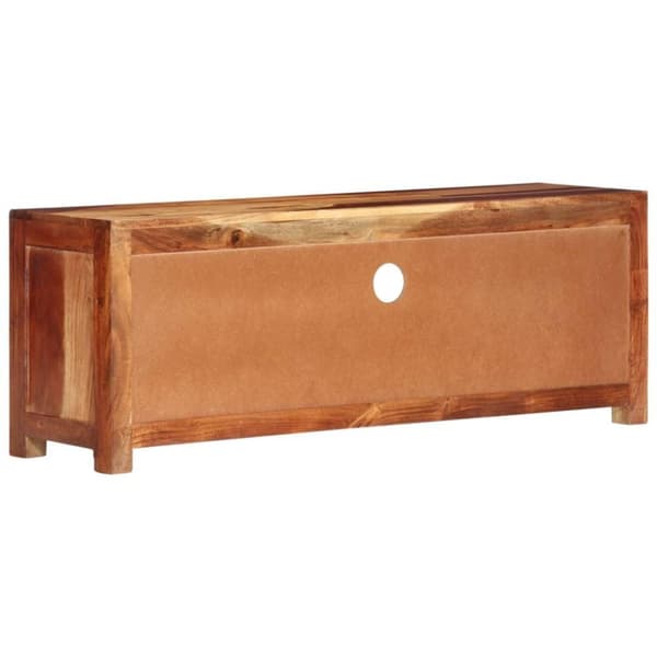 vidaXL Tv-bänk 110x30x40 cm massiv akacia