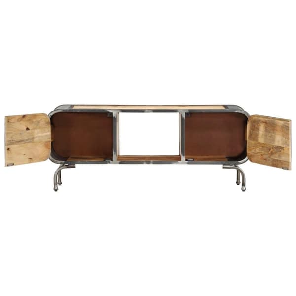vidaXL Tv-bänk 110x30x42 cm massivt mangoträ