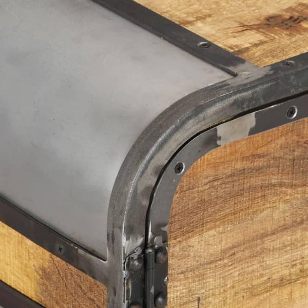 vidaXL Tv-bänk 110x30x42 cm massivt mangoträ