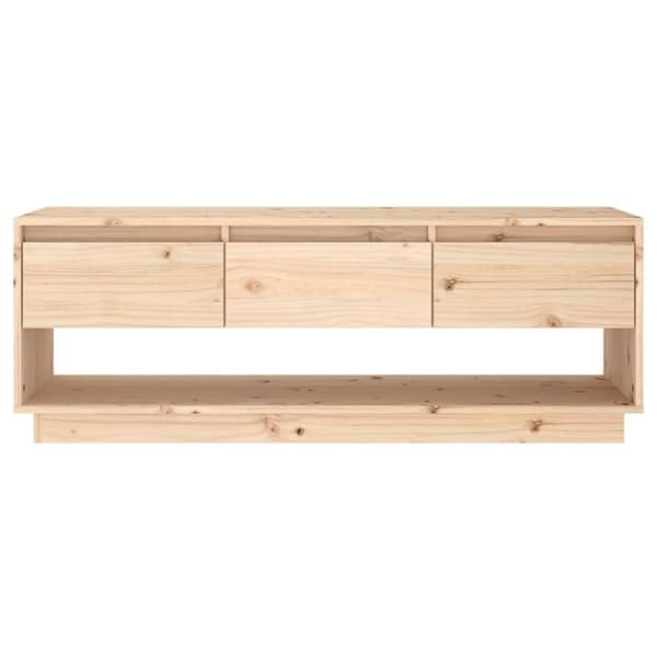 vidaXL tv-bord 110,5x34x40 cm massivt fyrretræ