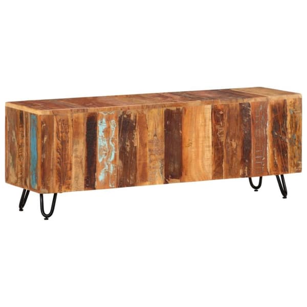 vidaXL TV-taso 110x30x40 cm kierrätetty täyspuu
