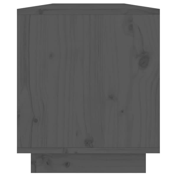 vidaXL Tv-bänk grå 74x34x40 cm massiv furu