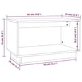 Miniatyrbillede 8 af 10: vidaXL tv-bord 60x35x35 cm massivt fyrretræ