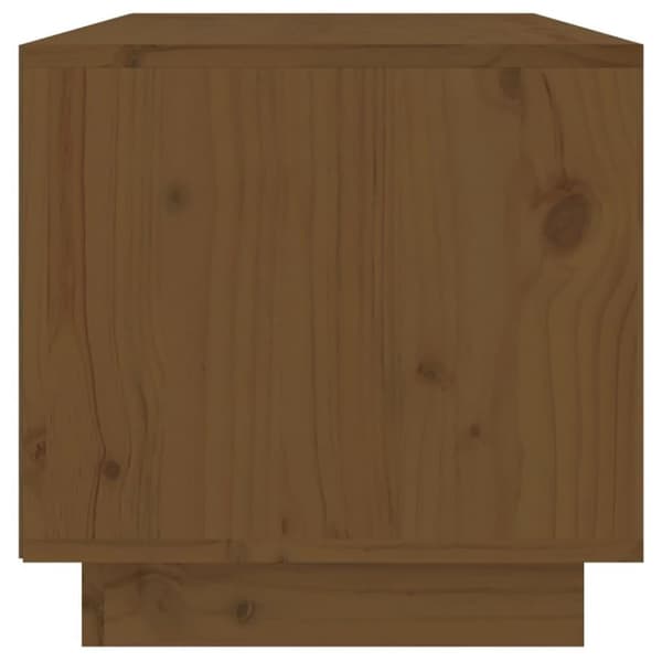 vidaXL tv-bord 60x35x35 cm massivt fyrretræ gyldenbrun