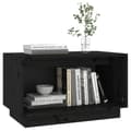 Miniatyrbillede 5 af 10: vidaXL tv-bord 60x35x35 cm massivt fyrretræ sort