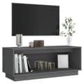 Miniatyrbilde 3 av 11: vidaXL TV-benk grå 90x35x35 cm heltre furu