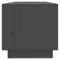 Miniatyrbilde 7 av 11: vidaXL TV-benk grå 90x35x35 cm heltre furu