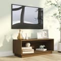 Miniatyrbild 4 av 11: vidaXL Tv-bänk honungsbrun 90x35x35 cm massiv furu