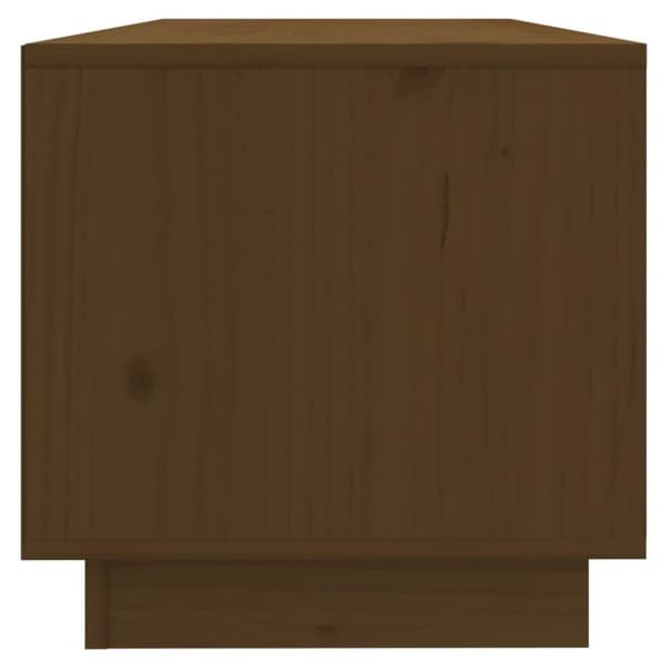 vidaXL Tv-bänk honungsbrun 90x35x35 cm massiv furu