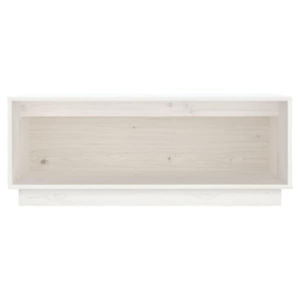 vidaXL TV-benk hvit 90x35x35 cm heltre furu